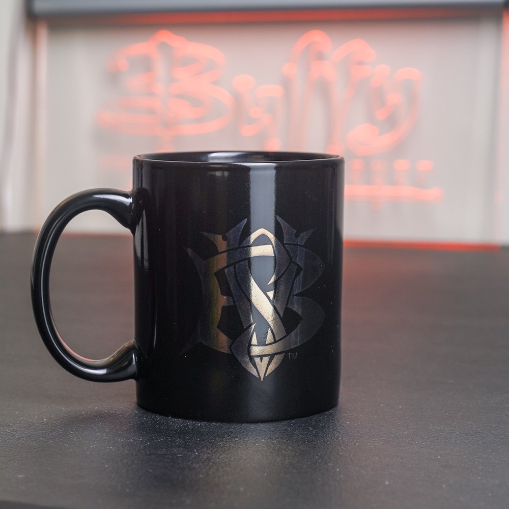 Buffy the Vampire Slayer Mug Vintage Metallic BTVS Logo Variation